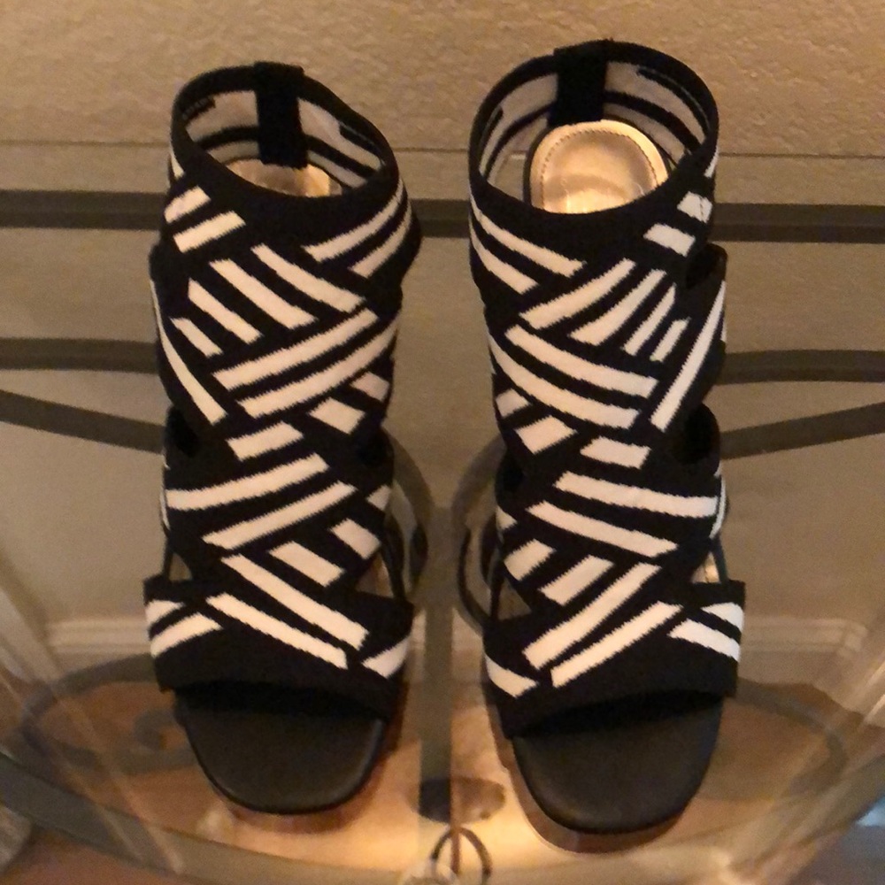 Black & white heels.